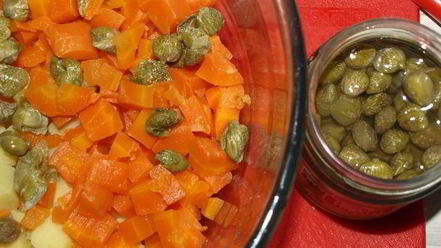 Рецепт старорусского винегрета с судаком