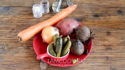 Рецепт винегрета без горошка