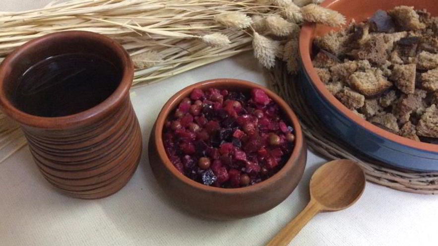 Рецепт винегрета из запеченных овощей