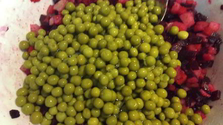 Рецепт винегрета из запеченных овощей