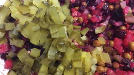 Рецепт винегрета из запеченных овощей