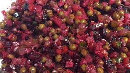 Рецепт винегрета из запеченных овощей