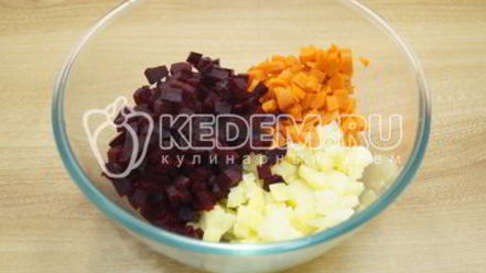 Рецепт винегрета классического с фасолью