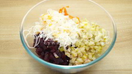 Рецепт винегрета классического с фасолью