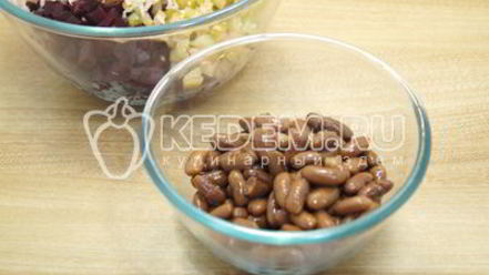 Рецепт винегрета классического с фасолью