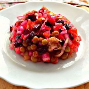 Рецепт Винегрета классического с горошком и капустой