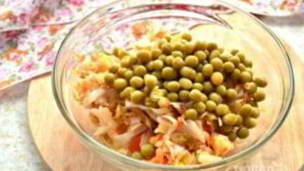 Рецепт винегрета классического с горошком и капустой