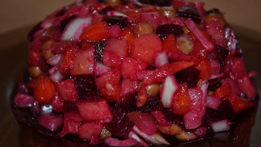 Рецепт винегрета классического с горошком