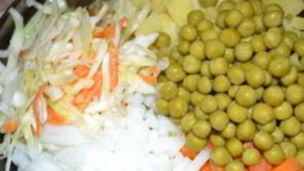 Рецепт винегрета классического с горошком