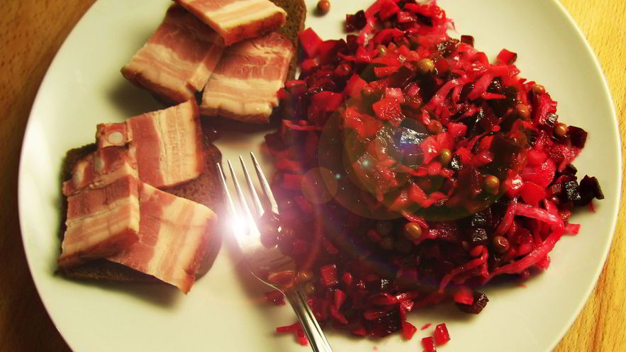 Рецепт винегрета классического с запеченными овощами