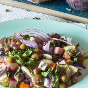 Рецепт Винегрета летнего с инжиром и розмарином