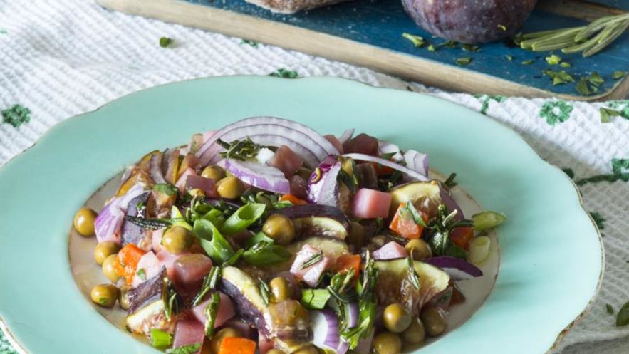 Рецепт винегрета летнего с инжиром и розмарином