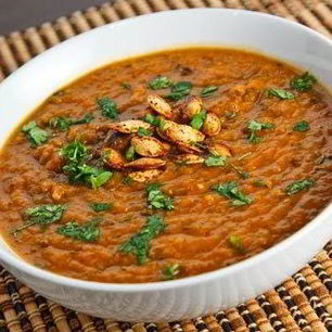 Рецепт Винегрета-пюре с тыквой и семгой