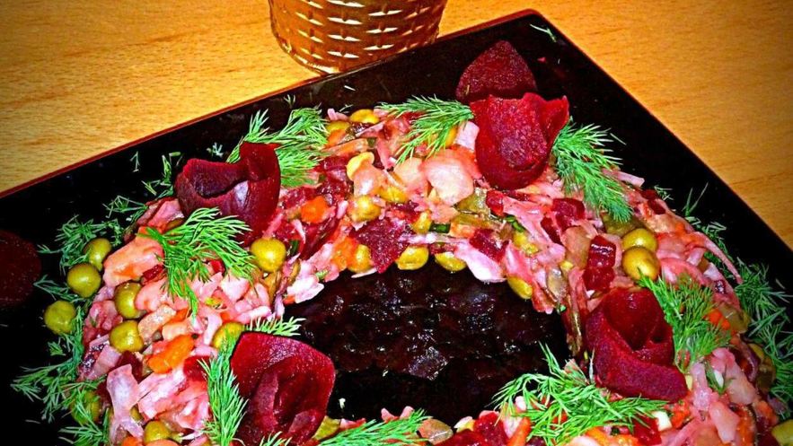 Рецепт винегрета рождественского венок