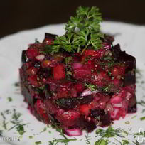 Винегрет с баклажанами