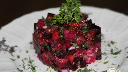 Рецепт Винегрета с баклажанами