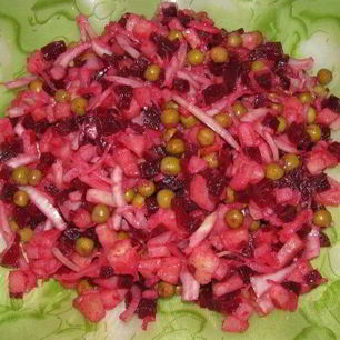 Рецепт Винегрета с горошком