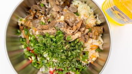 Рецепт винегрета с грибами