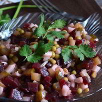 Винегрет с кальмарами