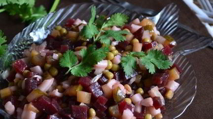 Рецепт Винегрета с кальмарами