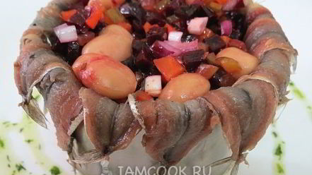 Рецепт винегрета с килькой