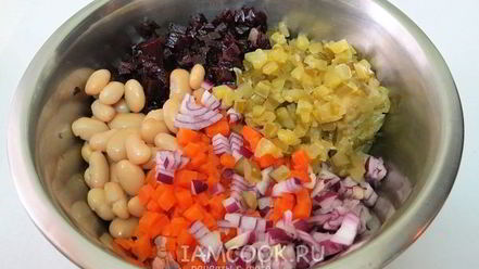 Рецепт винегрета с килькой