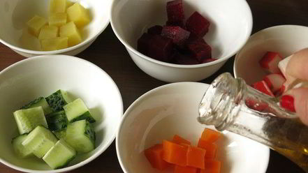 Рецепт винегрета с крабовыми палочками