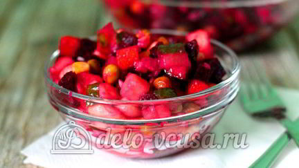 Рецепт Винегрета с кукурузой