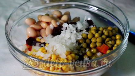 Рецепт винегрета с кукурузой