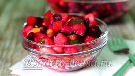 Рецепт винегрета с кукурузой