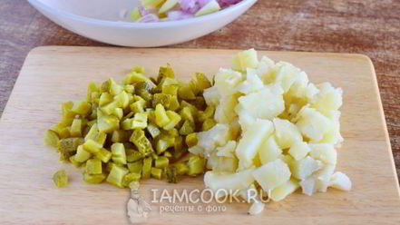 Рецепт винегрета с квашеной капустой и горошком