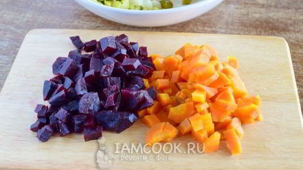 Рецепт винегрета с квашеной капустой и горошком