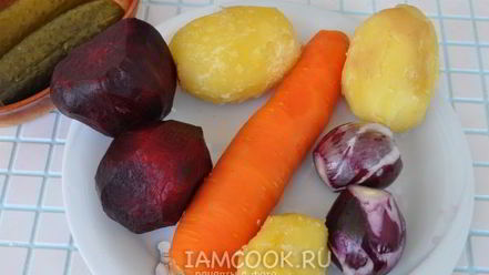 Рецепт винегрета с квашеной капустой