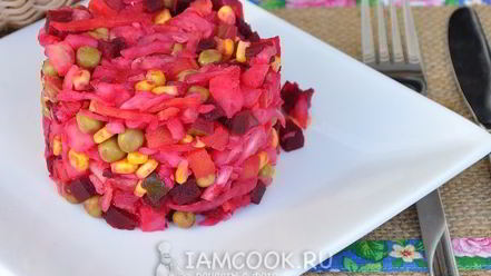 Рецепт винегрета с квашеной капустой