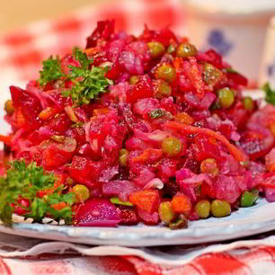 Рецепт Винегрета с морковкой по-корейски