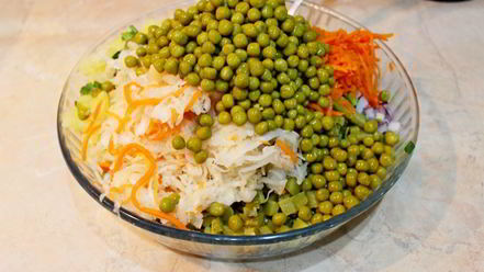 Рецепт винегрета с морковкой по-корейски