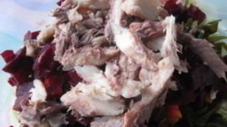 Рецепт винегрета с рыбой