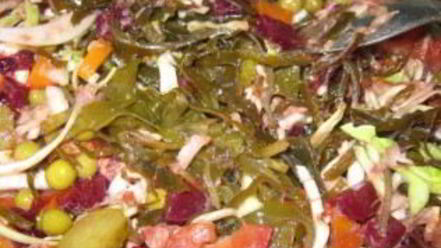 Рецепт винегрета с рыбой