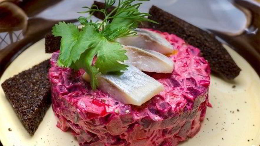 Рецепт винегрета с селедкой