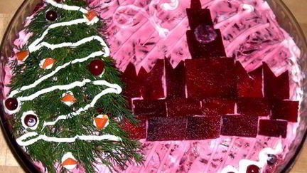 Рецепт Винегрета с телятиной и селедкой