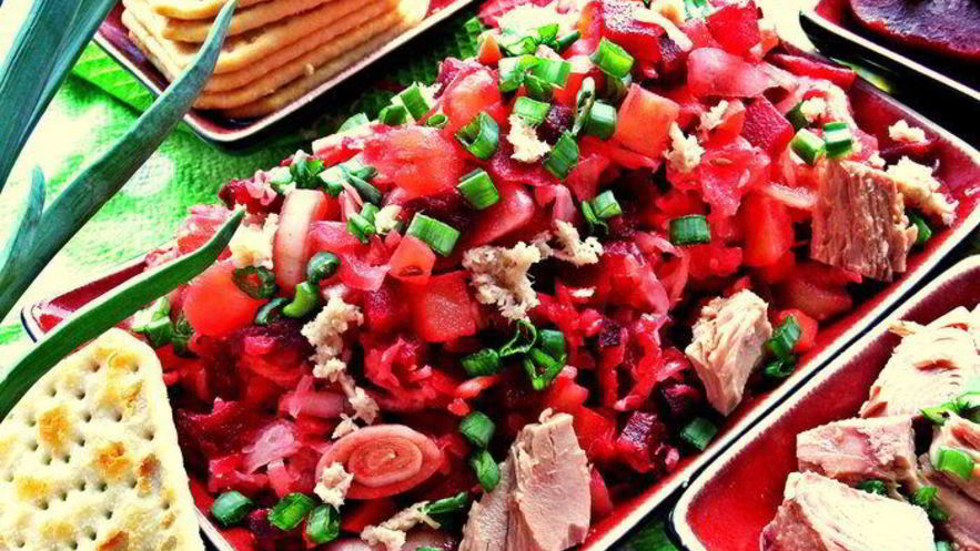 Рецепт винегрета с тунцом