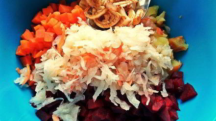 Рецепт винегрета с тунцом