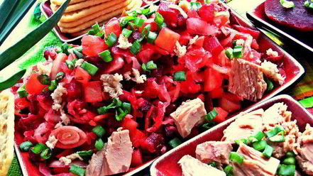 Рецепт винегрета с тунцом