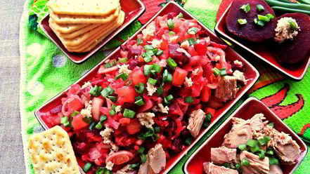 Рецепт винегрета с тунцом