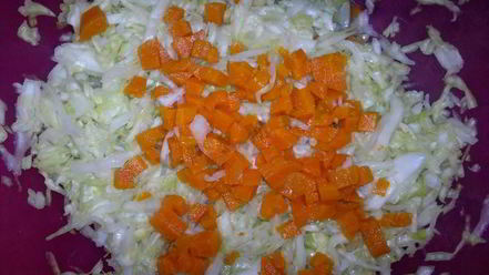 Рецепт винегрета со свежей капустой и огурцом