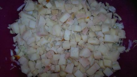 Рецепт винегрета со свежей капустой и огурцом