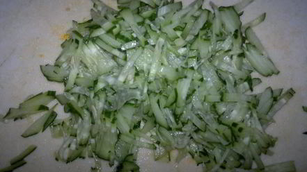 Рецепт винегрета со свежей капустой и огурцом