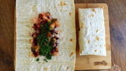 Рецепт винегрета в лаваше