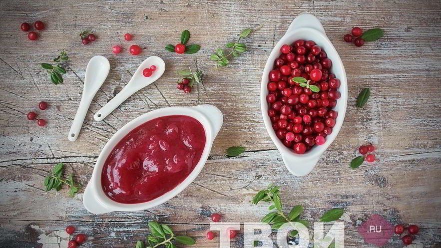 Рецепт брусничного соуса к мясу