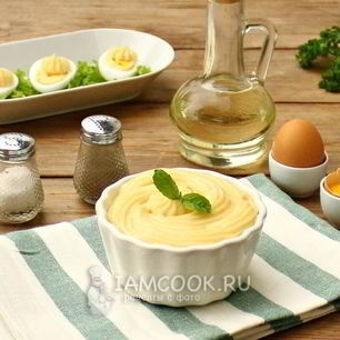 Рецепт Домашнего майонеза с горчицей в блендере